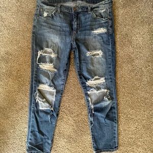 Joes Jeans Distressed Cropped Jeans